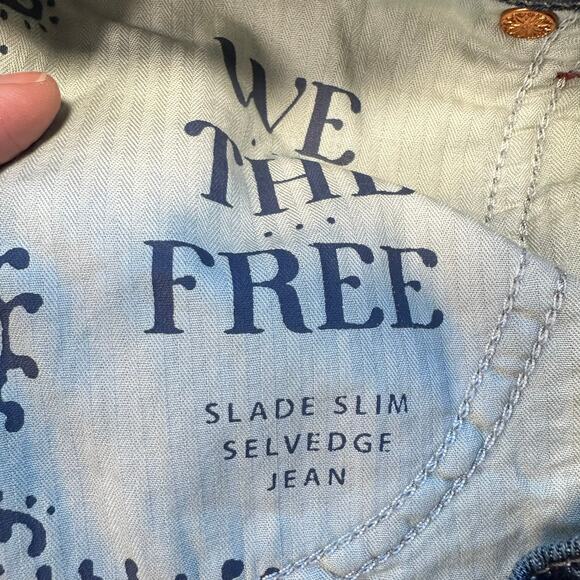 We the Free People Slim Shade Selvedge Jeans 26 - Picture 12 of 16